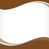 wave border frame brown for banner background, square frame for banner advertising background, copy space vector