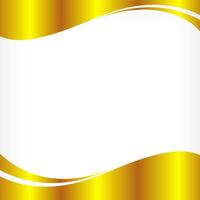 wave border frame gold for banner background, golden square frame for banner advertising background, copy space vector