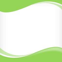 wave border frame green soft for banner background, square frame for banner advertising background, copy space vector
