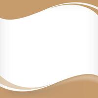 wave border frame brown soft for banner background, square frame for banner advertising background, copy space vector