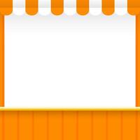 banner template shop orange style for sales advertising social online background, template frame empty copy space background banner orange, frame banner blank online shop style orange vector