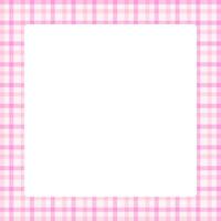tartan square frame, pink plaid tartan pastel soft for banner, plaid frame for advertising background, copy space vector