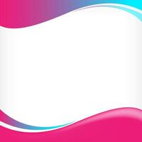 wave border frame pink blue for banner background, square frame for banner advertising background, copy space vector
