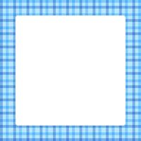 tartan square frame, blue plaid tartan pastel soft for banner, plaid frame for advertising background, copy space vector
