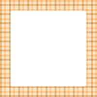 tartan square frame, brown plaid tartan pastel soft for banner, plaid frame for advertising background, copy space vector