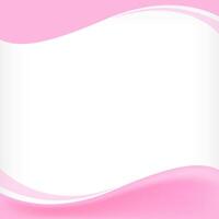 wave border frame pink for banner background, square frame for banner advertising and background, copy space vector