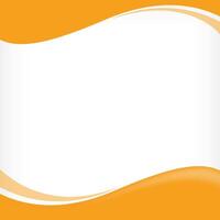 wave border frame orange for banner background, square frame for banner advertising background copy space vector