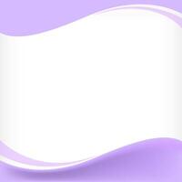 wave border frame purple soft for banner background, square frame for banner advertising background, copy space vector