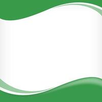 wave border frame green for banner background, square frame for banner advertising background copy space vector