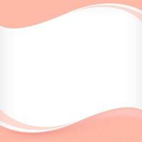 wave border frame pastel for banner background, square frame for banner advertising background, copy space vector