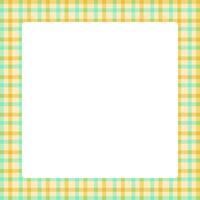 tartan square frame, yellow plaid tartan pastel soft for banner, plaid frame for advertising background, copy space vector