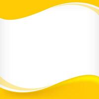 wave border frame yellow for banner background, square frame for banner advertising background, copy space vector