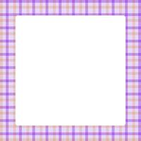 tartan square frame, purple plaid tartan pastel soft for banner, plaid frame for advertising background, copy space vector