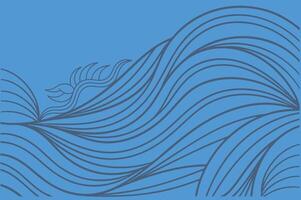 Flowing Wave pattern design. vector