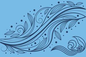 Flowing Wave Abstract pattern vector