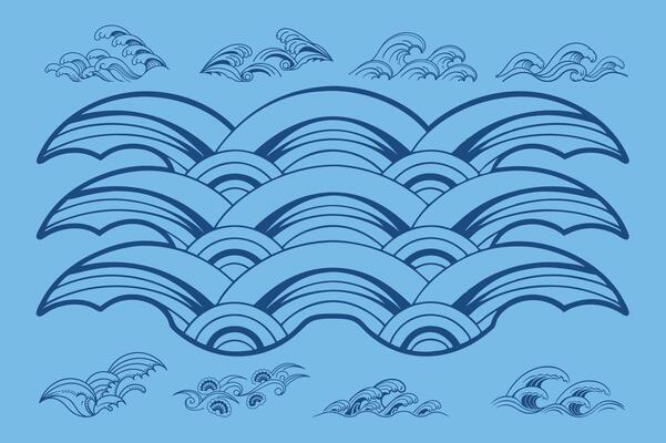 Minimalist Wave Set .
