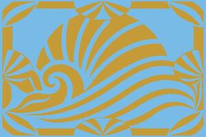 Flowing Wave Digital Abstract pattern . vector