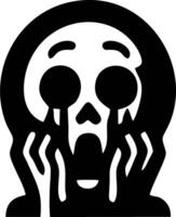 Screaming Skull Graphic Design vector