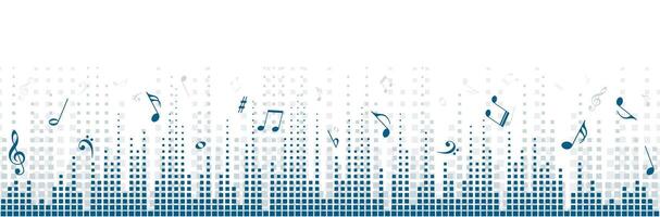 Background with sound scale. vector