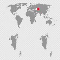 Bahrain Map Set with World Location. vector