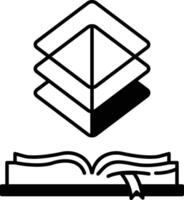 book with a ribbon on it vector