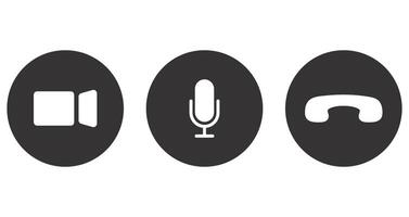 call icon set isolated on white background. vector