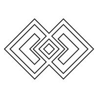 Celtic knot icon . Simple illustration of celtic knot icon for web. vector