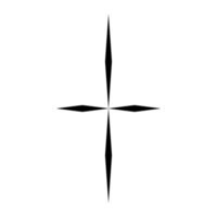 Star icon. Style is flat icon symbol, black color, white background. vector