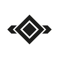 Geometric pattern in the form of a rhombus. illustration vector