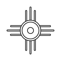 Cpu icon. Simple illustration of cpu icon for web vector