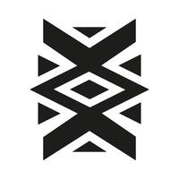 Geometric pattern icon. illustration, flat design. Eps 10 vector