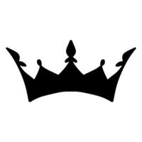Crown icon. Simple illustration of crown icon for web design isolated on white background design. vector