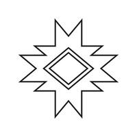 Flat design style modern illustration icon of star on white background. vector