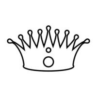 Crown icon. Simple element illustration. Crown concept outline symbol design. Can be used for web and mobile vector