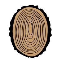 Tree stump icon on white background for web design. illustration. vector