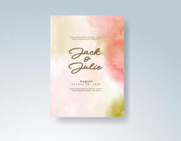 Boho RSVP card with gentle brushwork vector