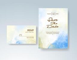Modern RSVP card with subtle gradients vector