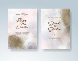 Modern save the date card with subtle gradients vector