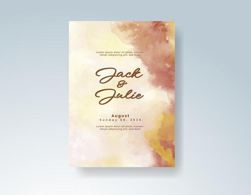 Floral invitation suite with canvas texture