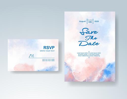 Blush Pink digital invite with canvas texture