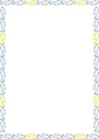Doodle fish sketch frame. sea life frame for text. Simple baby shower template element for design vector