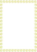 Mystic eye with moon frame. Ramadan template. celestial witchcraft eye on white background border vector