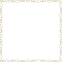 Mystic eye frame. Ramadan template. prediction eye on white background border with empty space vector