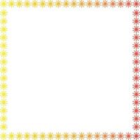 Snowflake winter frame. Christmas snowflake on white background border vector