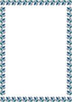 Spring colorful frame template. Leaf elements vector