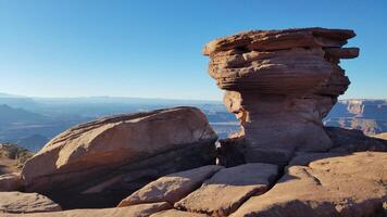 Rock Formations with Shadows at Dead Horse Point State Park, Utah photo