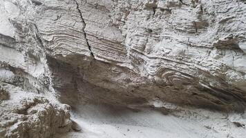 Cracked Mud Wall, Geology at Arroyo Tapiado Mud Caves, Anza Borrego State Park photo