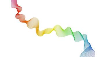 Abstract backdrop with colorful wave gradient lines on white background. Modern technology , wave design. vector