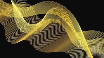 Abstract backdrop with luxury waves on dark background. Modern background, wave design. illustration vector