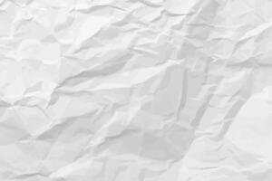 White clean crumpled paper . Horizontal crumpled empty paper template for posters and banners. illustration vector